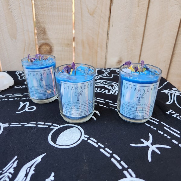 STARSEED Activation Candle | Connect With Your Galactic Family | Pleiadian Activation | Lightworker Candle | Spiritual Gift | Meditation