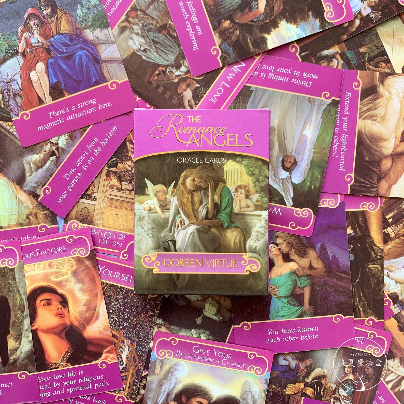 Романтика Ангелы Oracle карты, Oracle Deck Card, Новичок Гадания Инструмент...