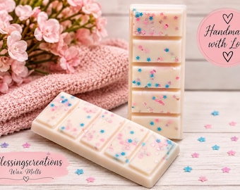 Soy Wax Melt Snap Bars, Glitter Swirl, Choose Scent, Home Fragrance