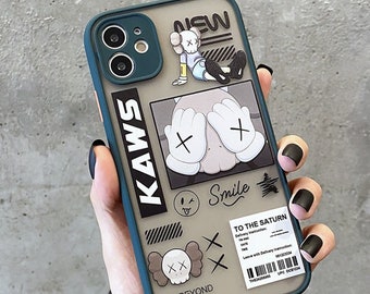 Iphone 13 12 11 pro max case iphone x xr xs max case iphone 7 8 plus KAWS News silicone phone case