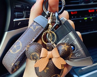 lv car key chain holder