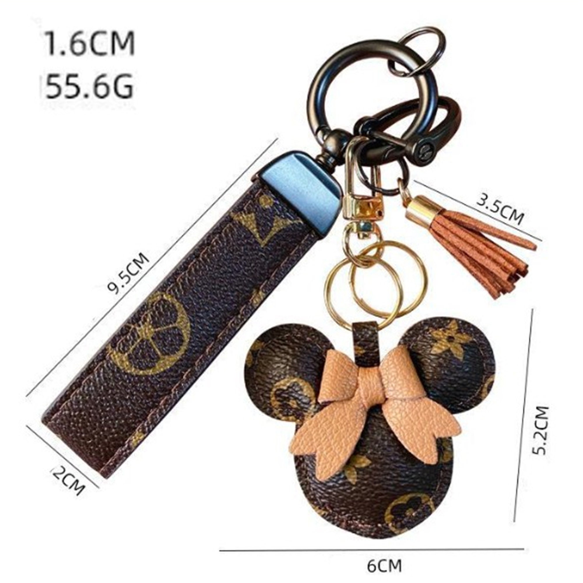 Luxury Keychain With Bear Lanyard for Bag Luggage Car Keys 