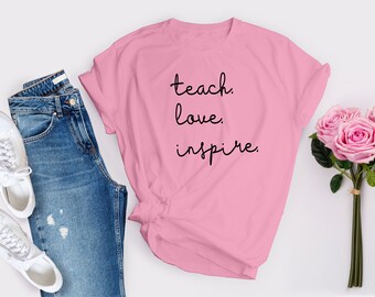 Lehren Sie Liebe inspirieren Svg, Dxf, Png, Jpeg digitaler Download, Lehren Hand geschriebenen Stil Svg schneiden Dateien für Cricut, Sillhoutte