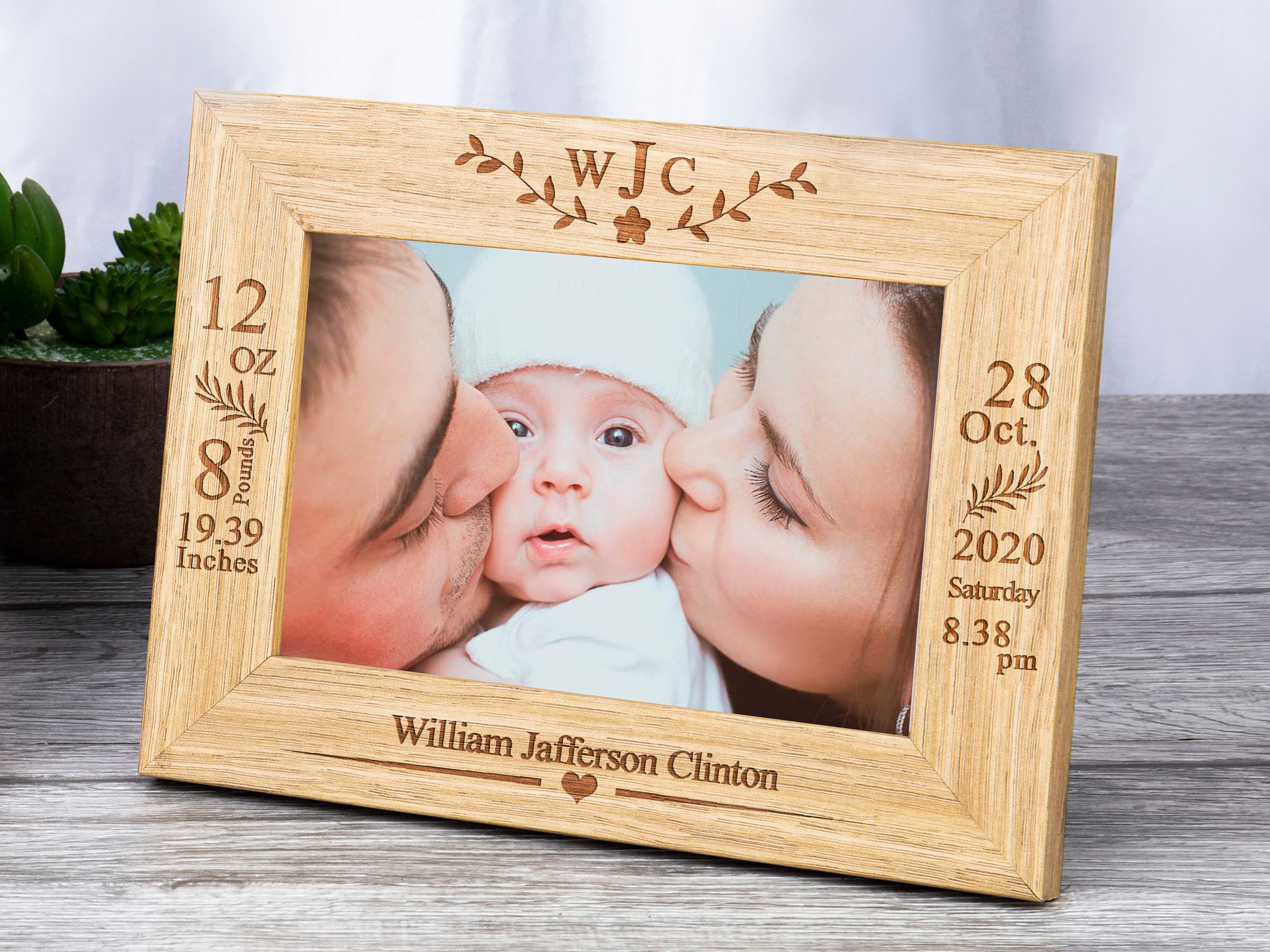 Personalised New Baby Photo Frame New Baby Gift Personalized Etsy