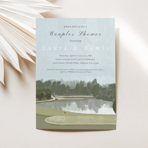 Editable Golf Couse Invite, Printable Country Club Invite, Digital Template, Instant Download
