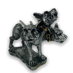 Cerberus the Guardian of Hades and the Underworld / Greek Mythical Monster / Hand painted Polyresin Figurine 11cm-4.33inches