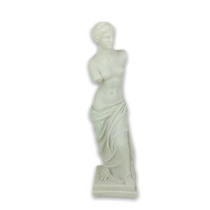 Aphrodite Greek Roman Goddess of Beauty and Love / Venus De Milo Bust Head Sculpture Handmade Cast Marble Statue 35cm-13.77inches