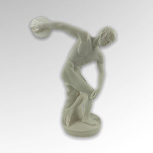 Discobolus/Discus Thrower Handmade Alabaster Statue 20cm-7.87inches