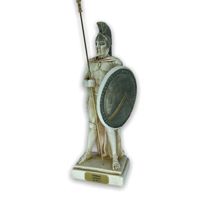 Leonidas Greek King of Ancient city-state Sparta Handmade and Hand Painted Plaster Sculpture 30cm/11.8inches