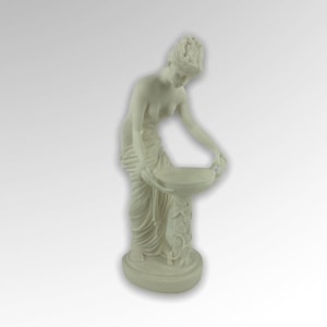 Hestia Greek Goddess of the Family,the Home and the State/Handmade Alabaster Statue/Cast Marble Sculpture 22cm-8.66inches