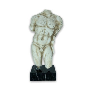 Hercules Greek Roman Mythological Hero/ Son of Zeus/ Handmade and Hand Painted Casting Stone Sculpture 25cm/9.84inches