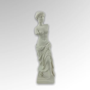 Aphrodite/Venus de Milo Greek Goddess of Beauty and Love Handmade Alabaster Statue/Cast Marble Sculpture 24cm-9.44inches