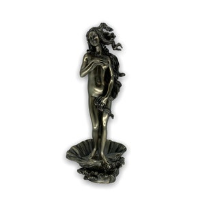 Birth of Aphrodite Greek Roman Goddess of Beauty and Love Sculpture Very Detailed Bronze plated Statue Veronese Design 28cm/11.02inches