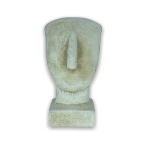Cycladic Art Idol / Cycladic Head Bust / Handmade and Hand Painted Sculpture 13cm/5.11inches