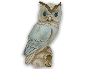 Owl Figurine Handmade And Hand Painted Ceramic Statue 11cm 4 33inches Symbol Of Wisdom In Ancient Greece Art Collectibles Figurines