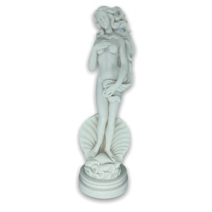 Birth of Aphrodite Greek Roman Goddess of Beauty and Love Sculpture Handmade Cast Marble Statue 34cm-13.38inches