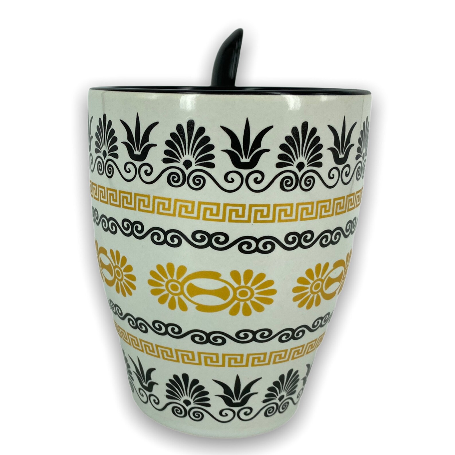 Archaic Greek Design Ceramic Coffee Mug with Spoon Etsy