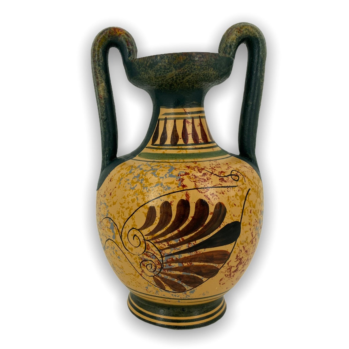 Greek Terracotta Vase With Greek Goddess ARTEMIS Handmade and Etsy