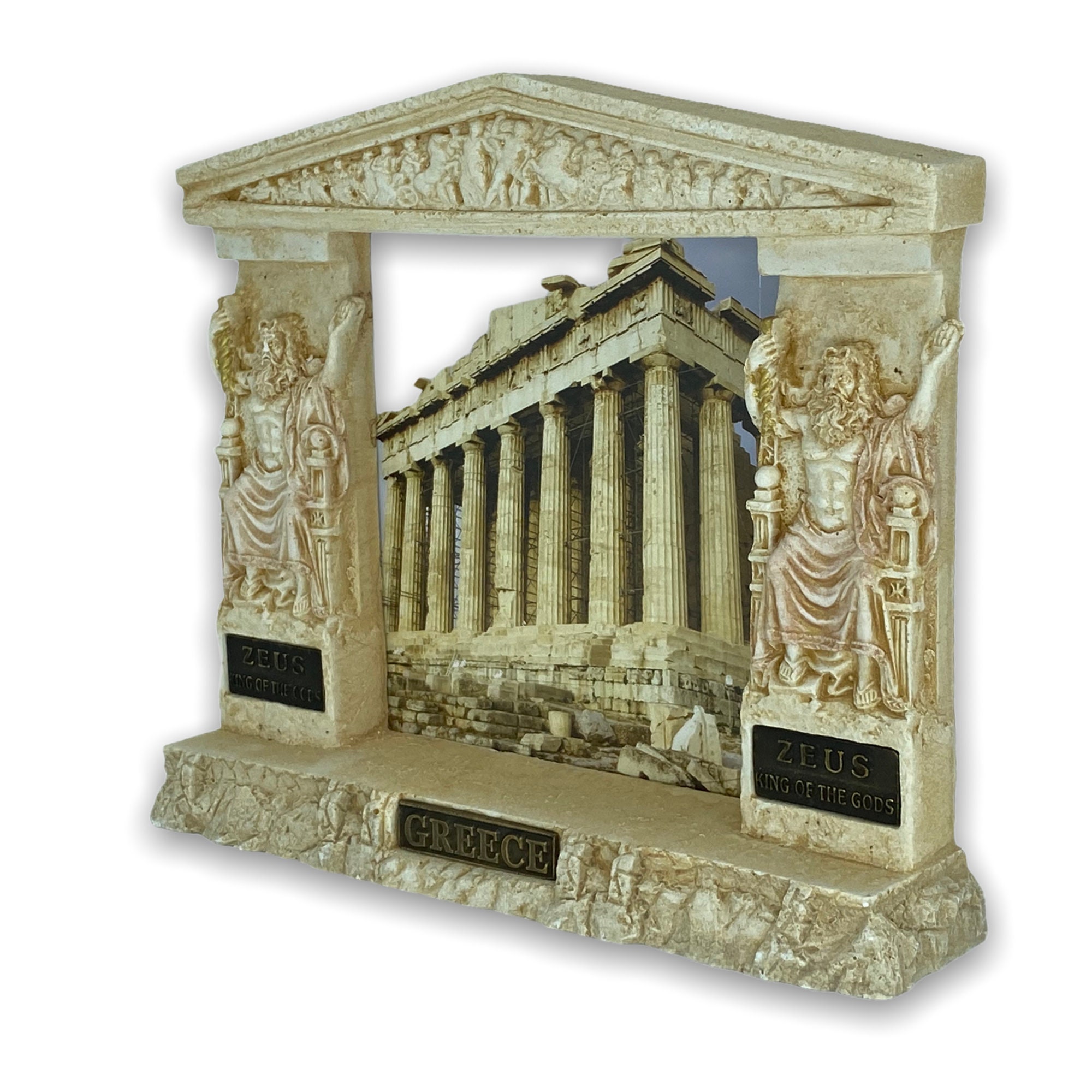 Zius Frame Zeus Enthroned King of the Greek Gods of Olympus / Photo Frame | Etsy