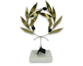 Olive Bronze Wreath / Gold Patina 24cm