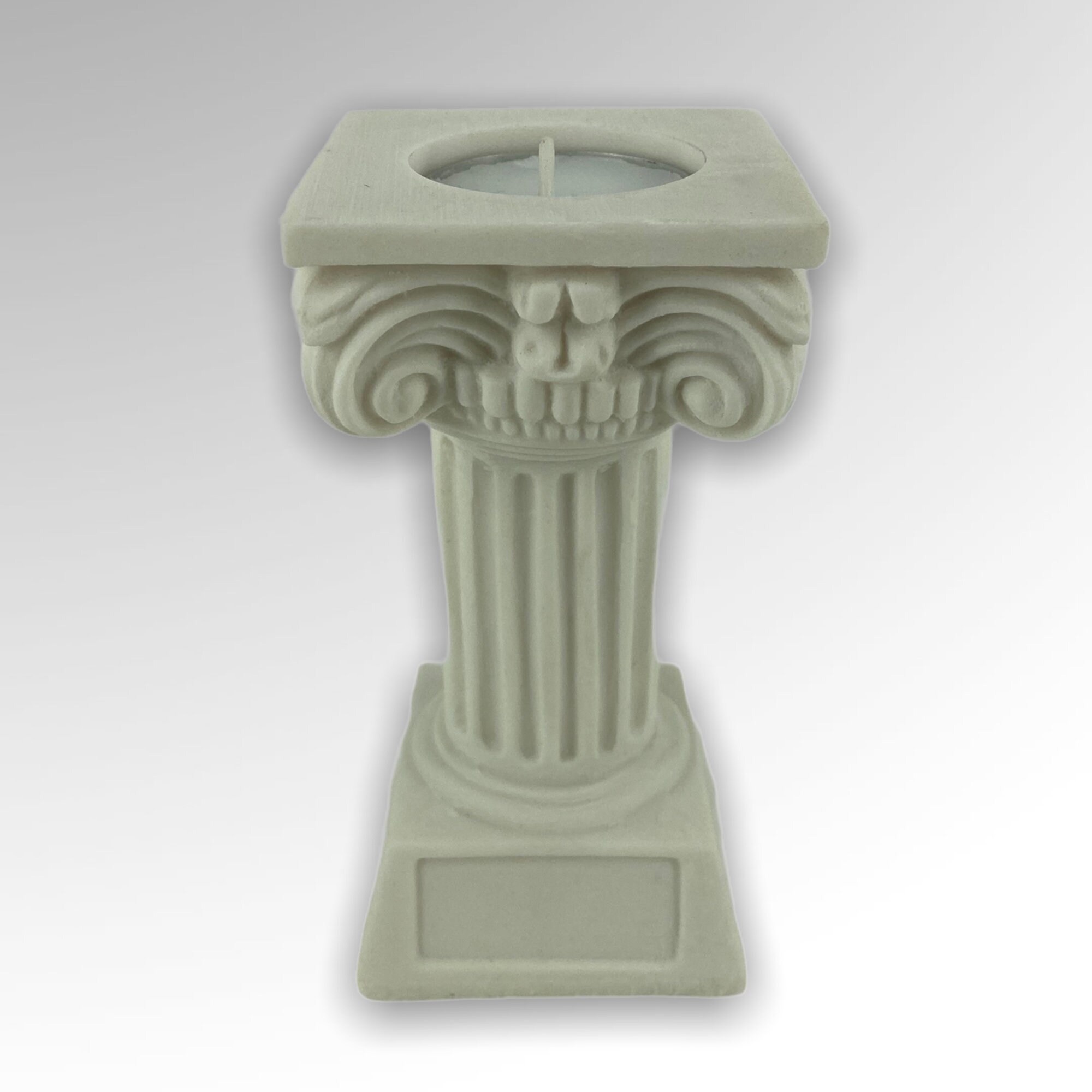 Greek Column Candle Holder Handmade Alabaster Statue Etsy