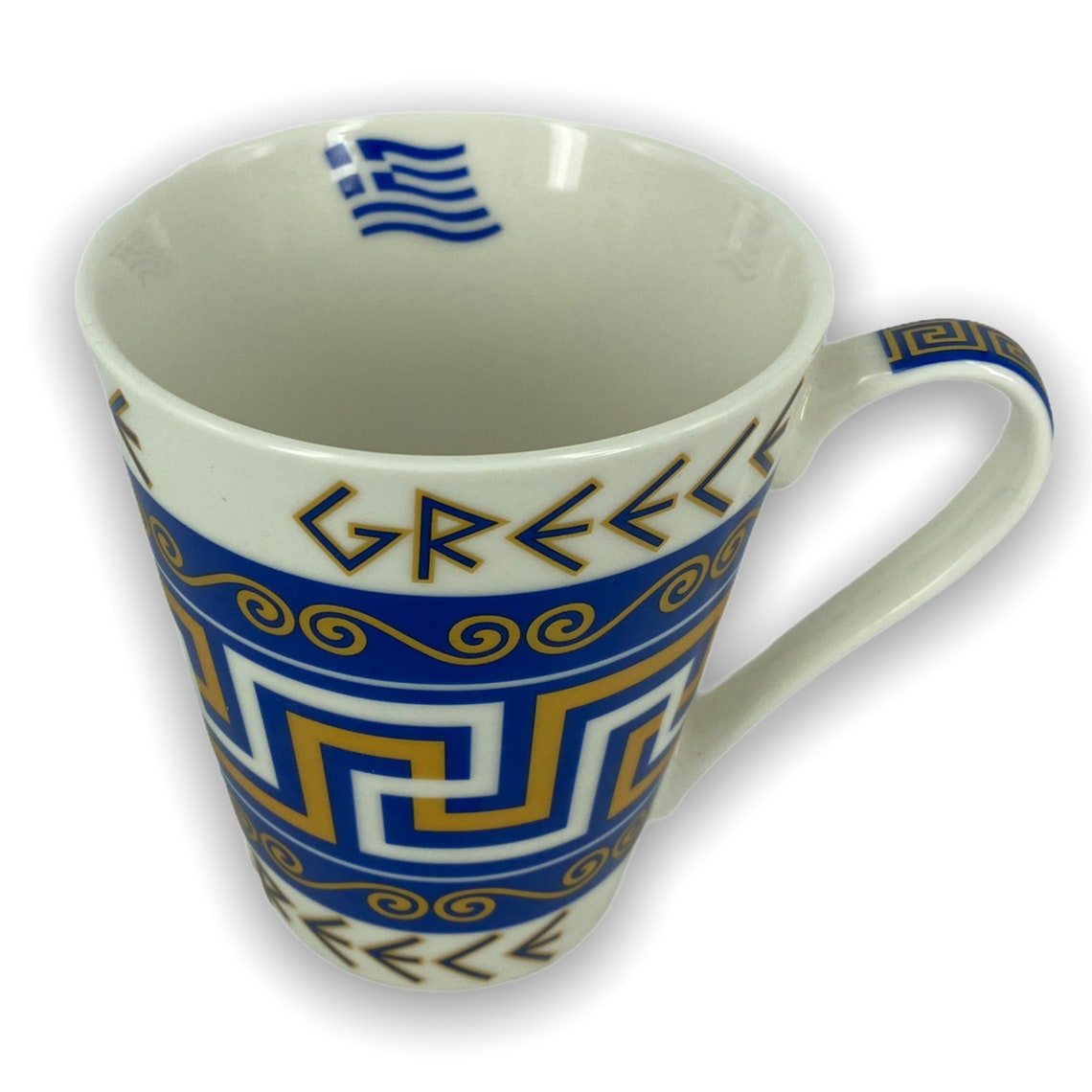 Greek Design Coffee Porcelain Mug 10cm / Greek Cup | Etsy