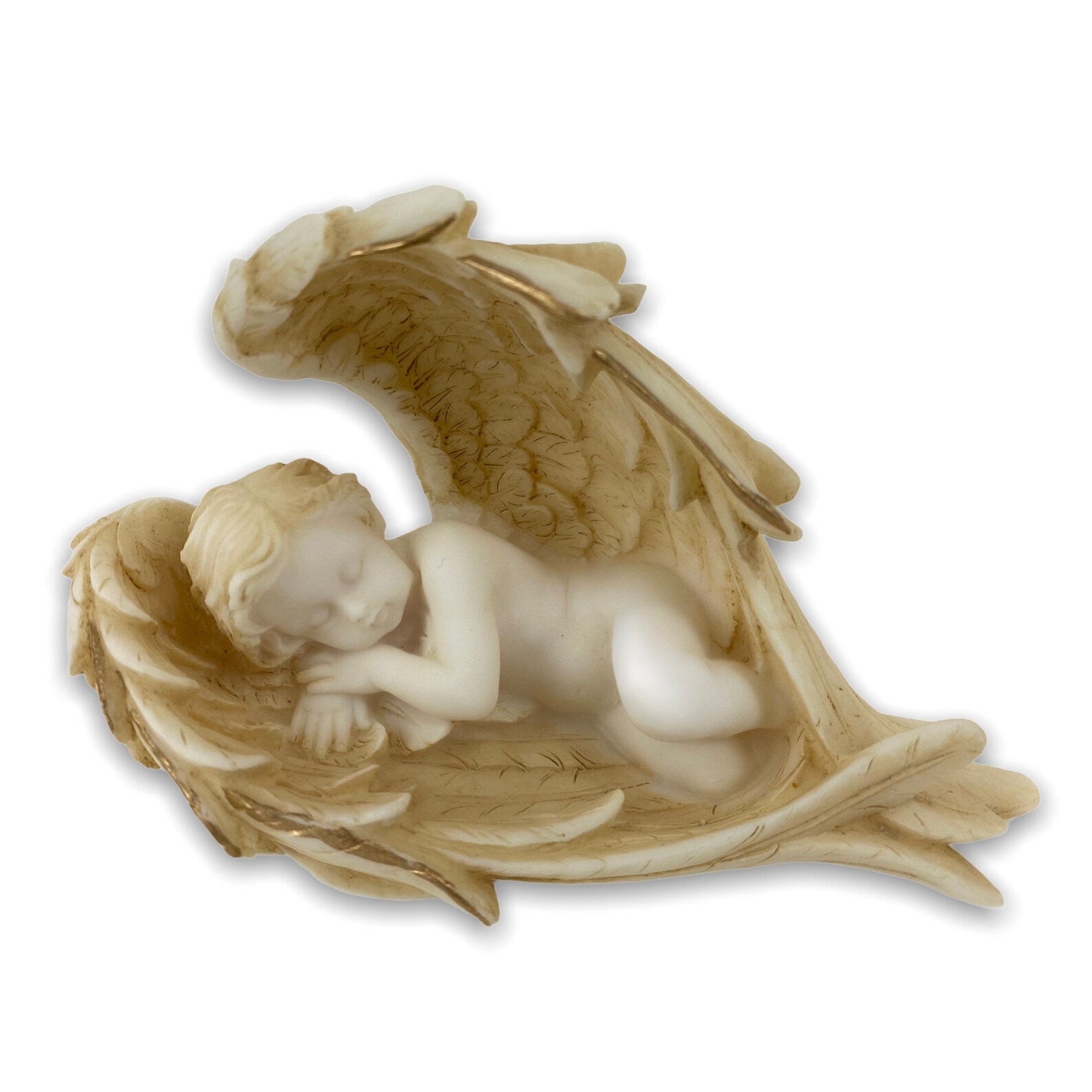 Little Sleeping Angel Figurine Handmade and Hand Painted Etsy