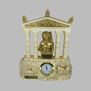 Clock with Aphrodite Goddess Handmade 18cm