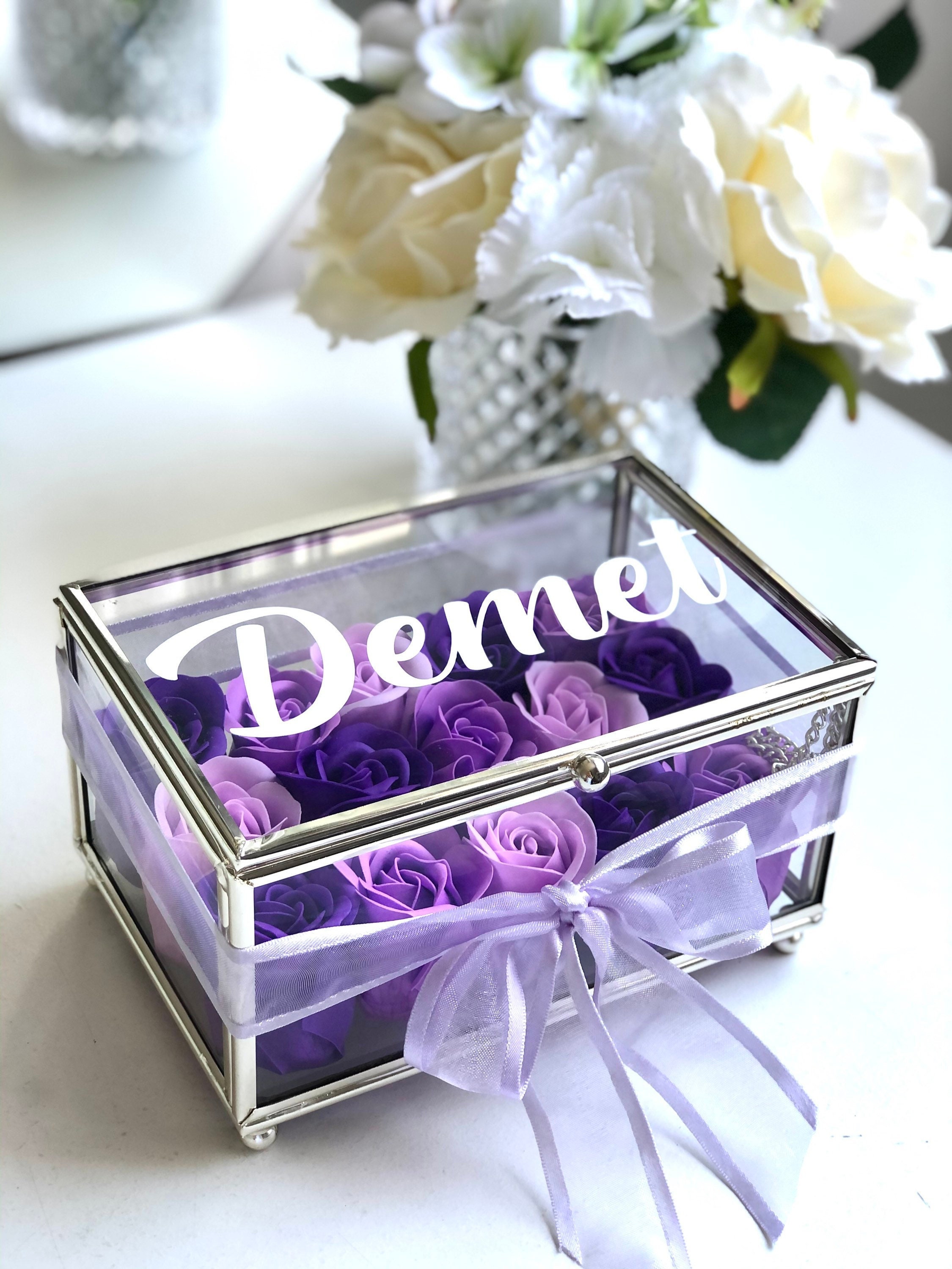 Boîte Savons de Fleur Personnalisé