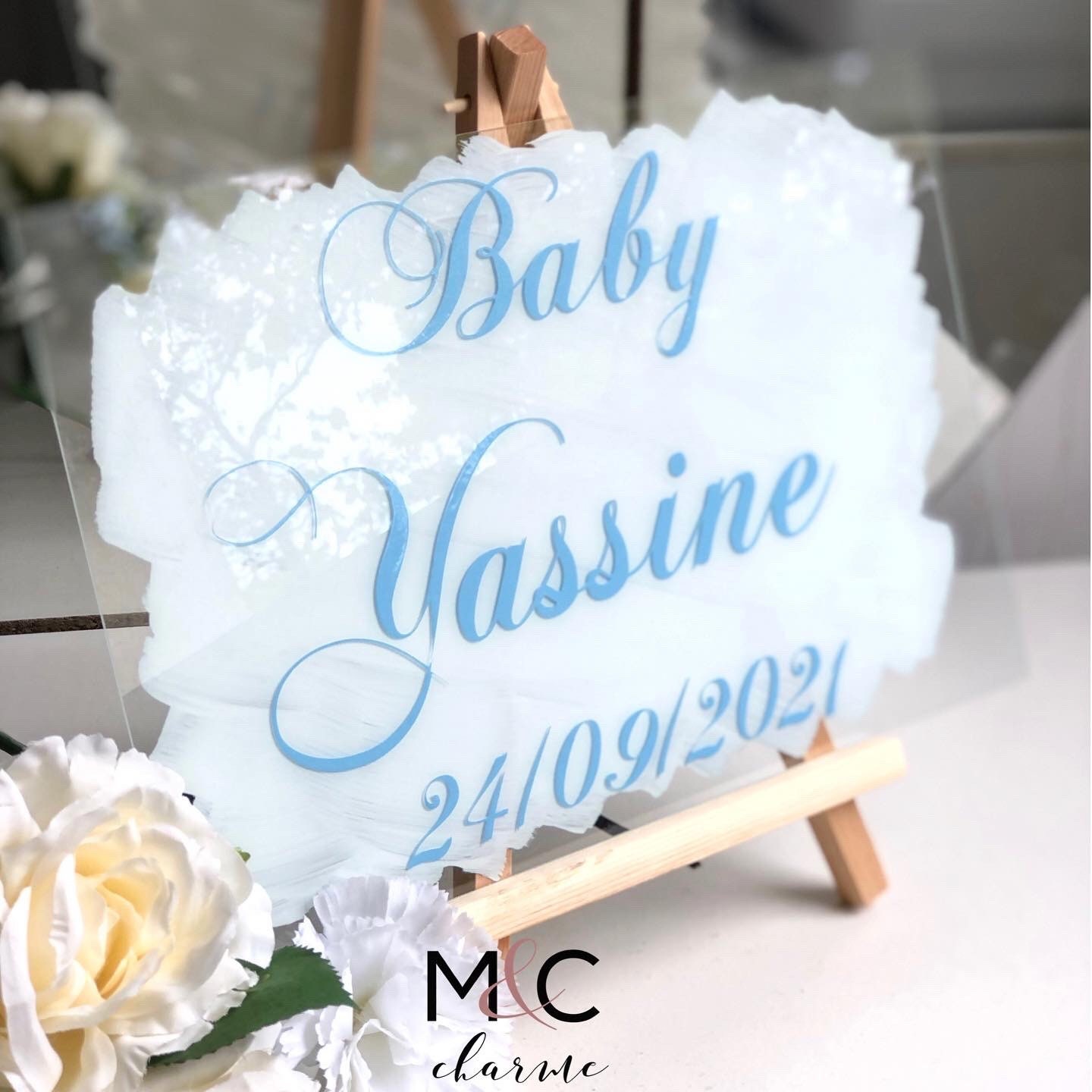 Cadre Transparent Personnalisé + Chevalet