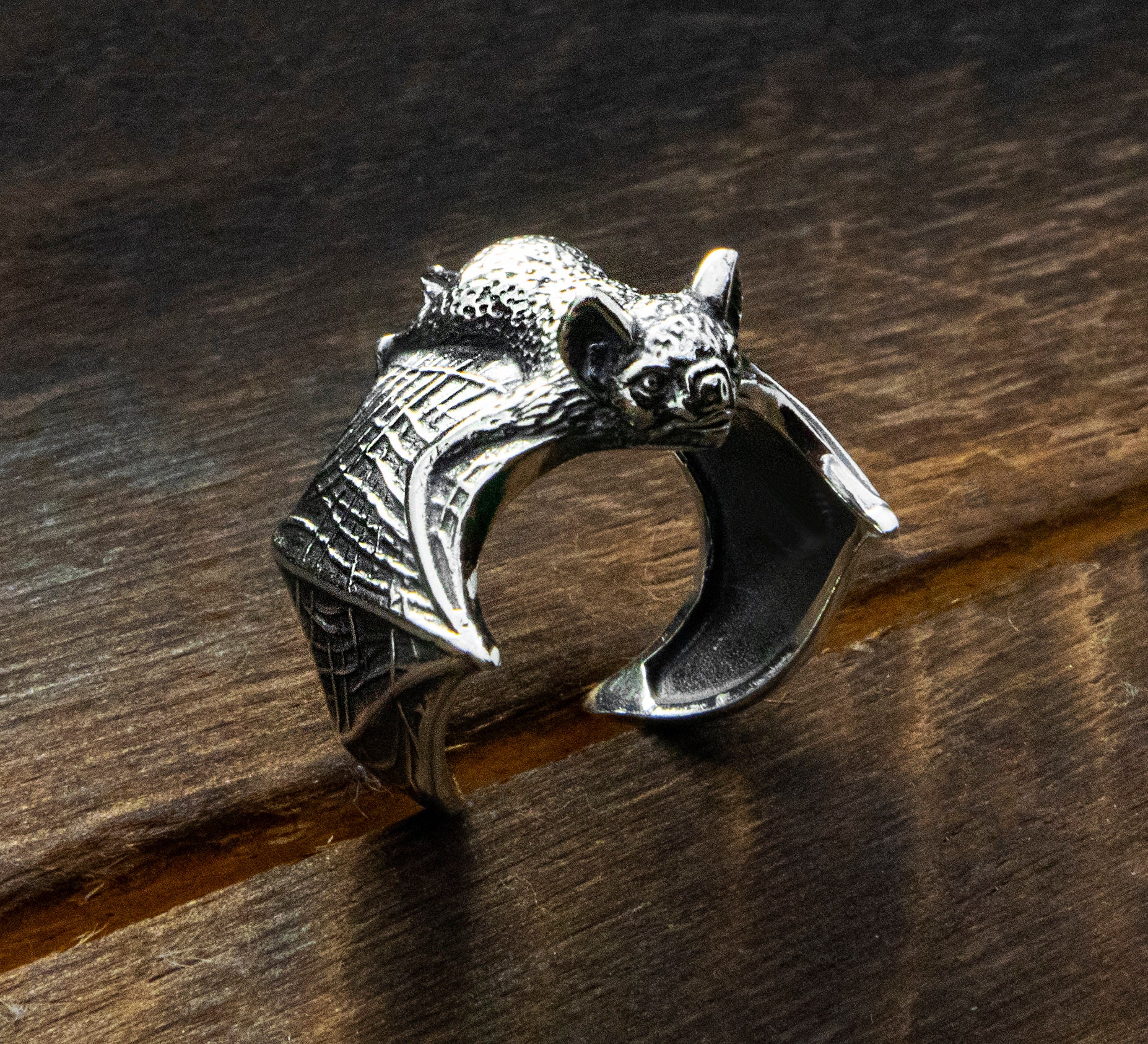 Bat Ring Vampire ring Gothic ring Halloween ring Etsy