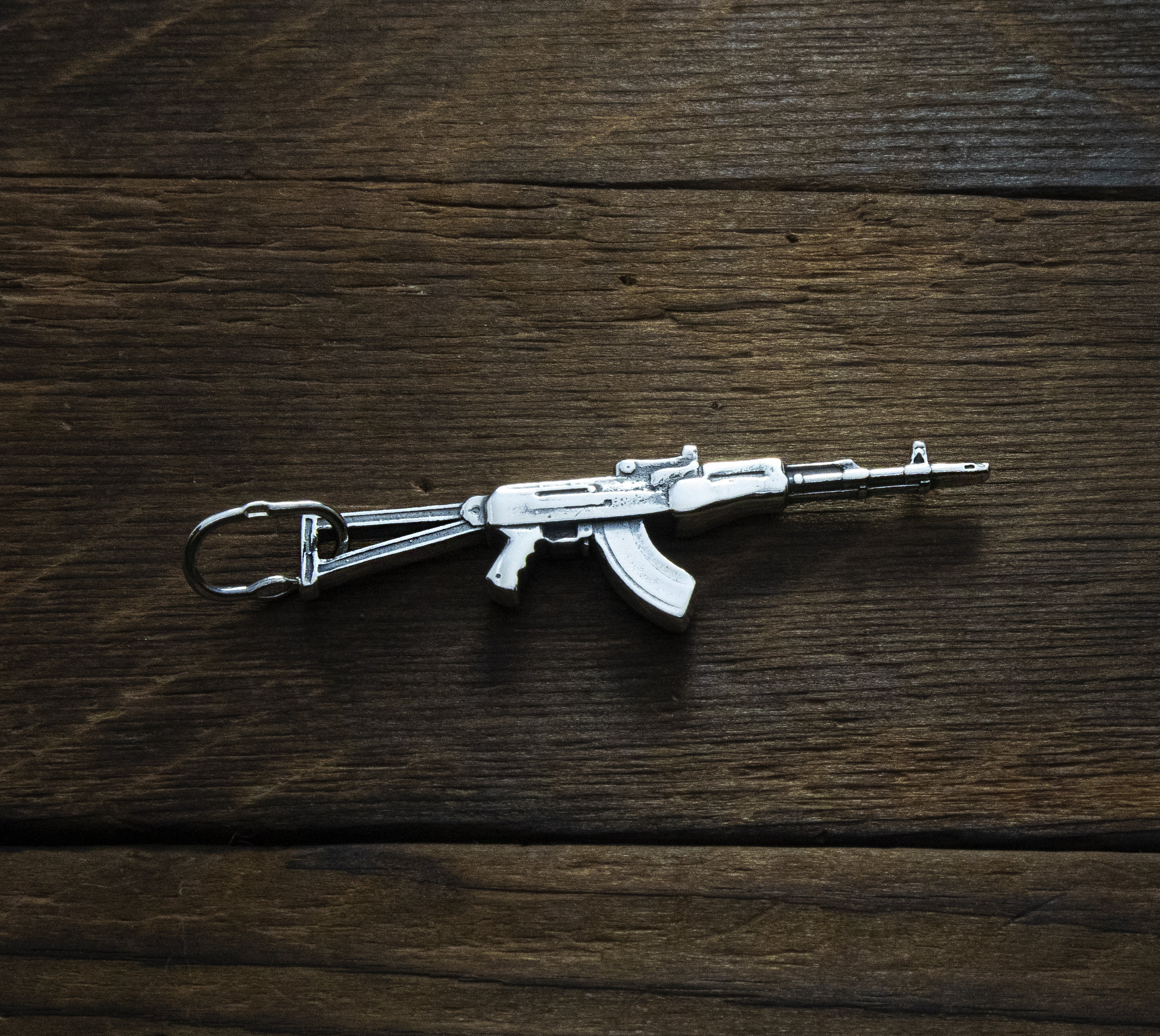 AK 47 Pendant in Silver AK47 Sterling Silver 925 Machine Gun Etsy UK