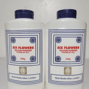 SIX FLOWERS Talcum Powder x2