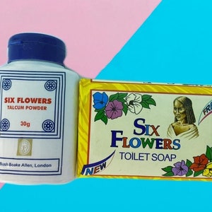 Six Flowers Powder(30g) and Soap Bundle