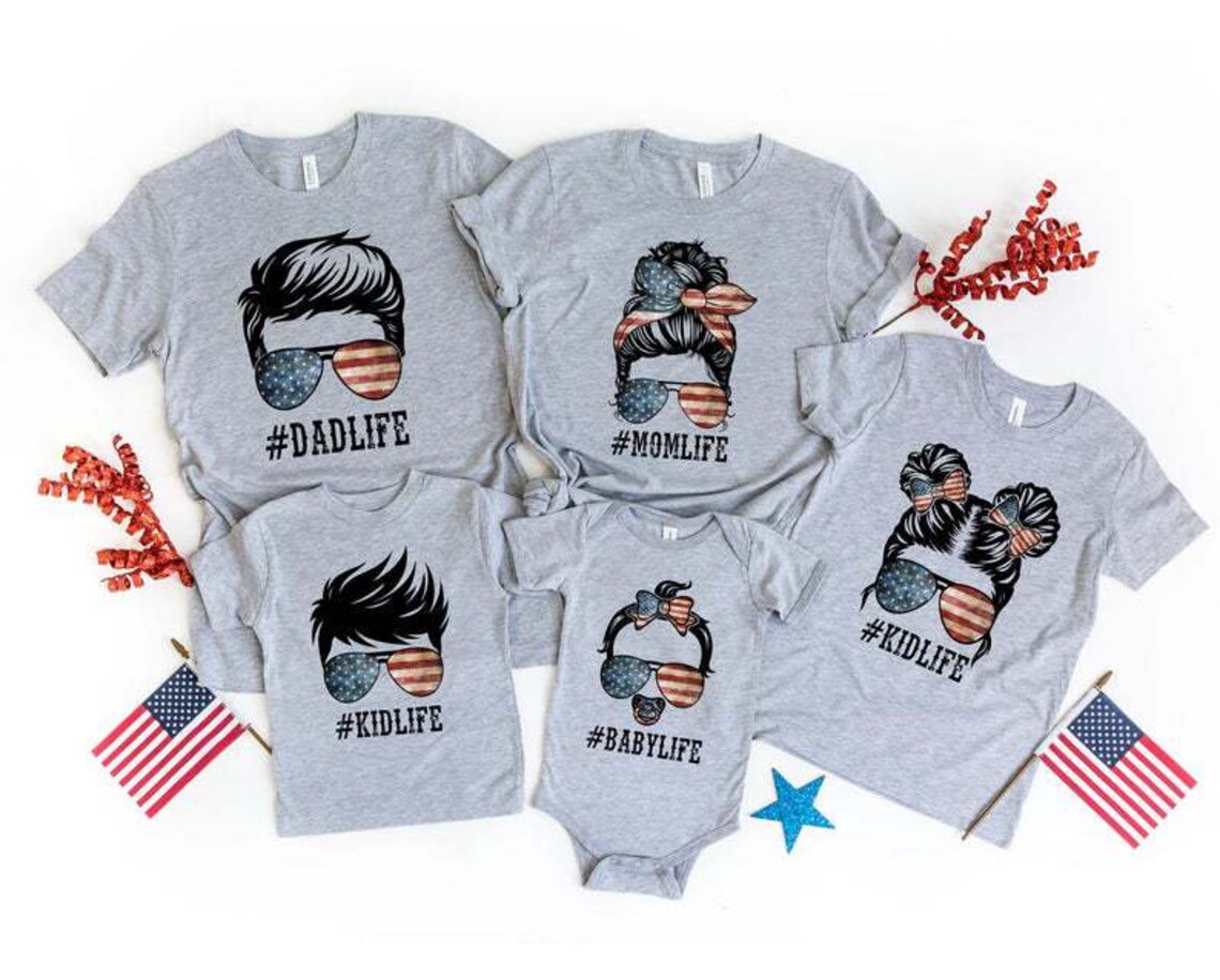 4th Of July Shirt For Family Matching Family shirts Momlife Etsy