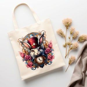 The White Rabbit, Alice in Wonderland , Tote Bag - Etsy