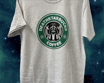 Darth Vadar Star Wars Spoof Starbucks T shirt