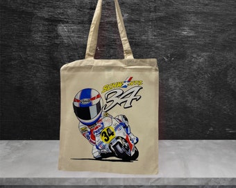 The Legend Kevin Schwantz Motorcycle Grand Prix Champion Tote Bag