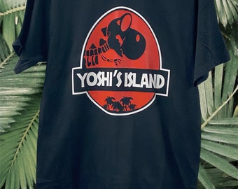 Yoshi Island Spoof Mario /Jurassic Park T shirt