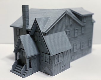 Custom 3D printed house model DETAILED