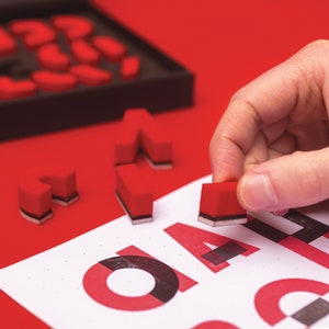 Set di timbri tipografici BlockFace