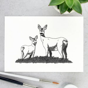 Custom original ink drawing of an animal or pet of your choice Disegno a inchiostro originale e personalizzato di un animale a tua scelta image 3