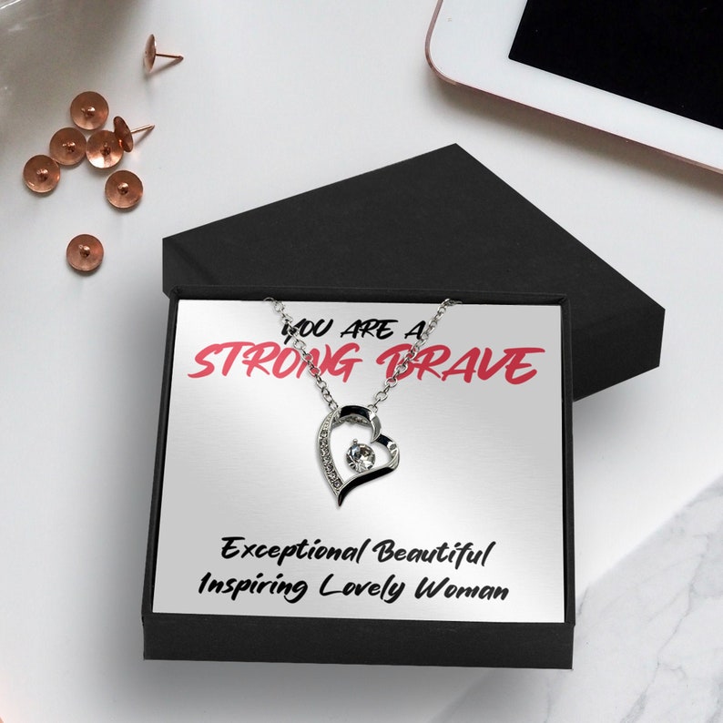 Necklace Gift For Girlfriend Gift For Wife Perfect Gift Necklace You Are Strong Brave Necklace