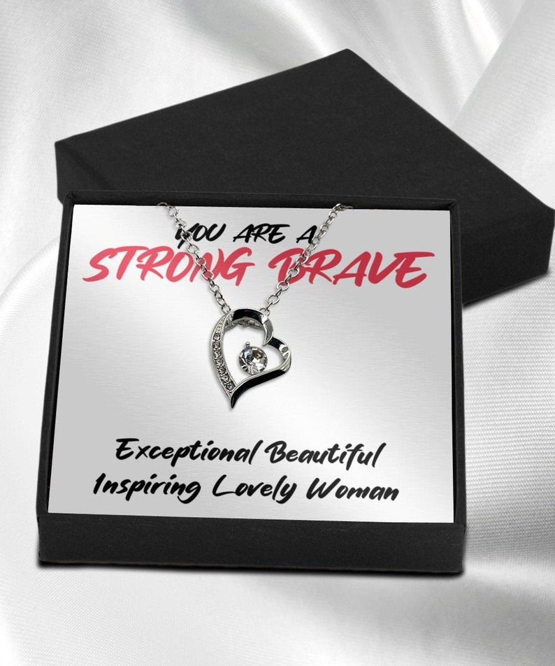 Necklace Gift For Girlfriend Gift For Wife Perfect Gift Necklace You Are Strong Brave Necklace