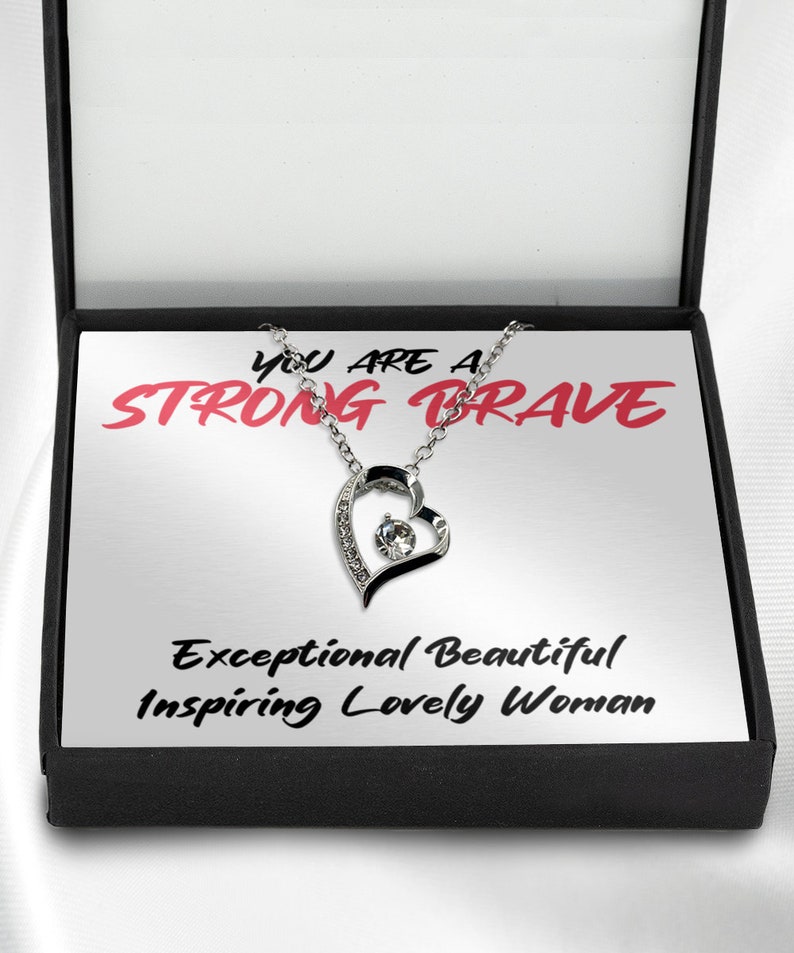 Necklace Gift For Girlfriend Gift For Wife Perfect Gift Necklace You Are Strong Brave Necklace