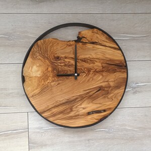 Wood Clock, Tree Slice Clock, Wood Slice Art, Natural Wood Clock ...