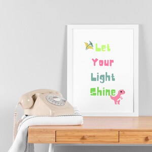 Kids Room Decor | Kids Nursery Prints |Dino Wall Art| Dino Themed Posters |Daily Affirmation Prints | Playroom Decor, Positive Prints Bundle