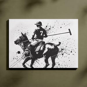Personalized Polo Player Poster | Editable Canva Template | Custom Polo Wall Art | Personalized Gift For Polo Player | Instant Download