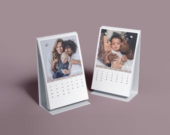 Photo Calendar Template 2025 | 5x7 Calendar Template | 2025 Desk Calendar Template | Editable Photo Calendar|  Instant Download | Gift Idea
