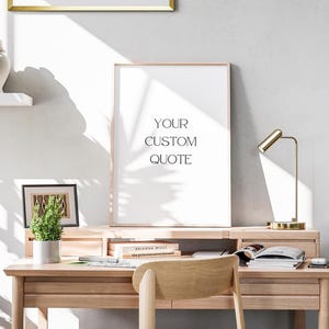 Custom Quote Print | Canva Template | Personalised Text Wall Art | Custom Typography Print | Custom Quote Sign |Custom Text Poster Printable